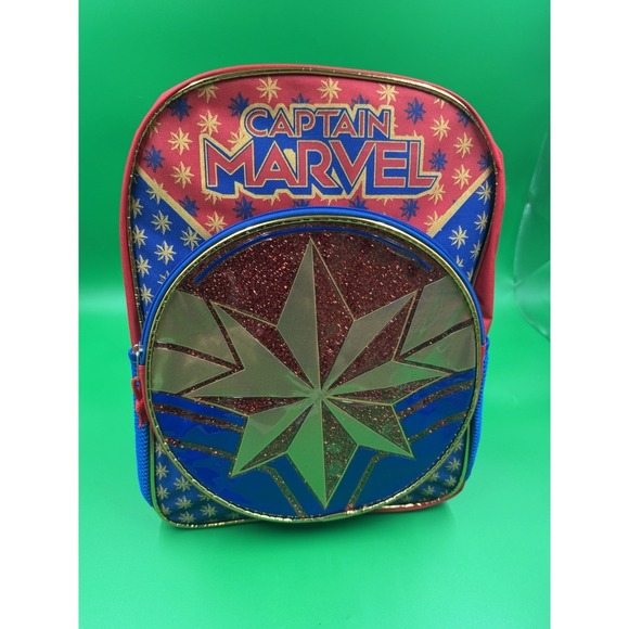 Marvel Other - MARVEL~New 16" Glittery AVENGERS CAPTAIN MARVEL Backpack
